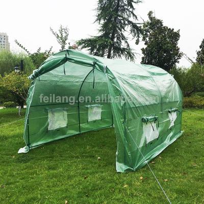 China Easily Assembled 3m Anti-UV Frost Free Balcony Large Outdoor Garden Grow Tent Commercial Greenhouse for sale