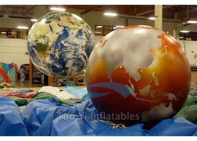 China Exhibition Inflatable World Globe Ball 2 M Digital Printing With Globe Map for sale