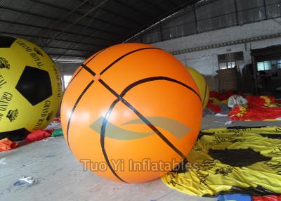 China Ground Advertising Basketball Helium Balloons Fireproof Inflatable for sale