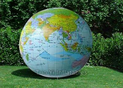 China Waterproof Earth Globe Balloons Eco - Friendly Custom Inflatable Advertising for sale