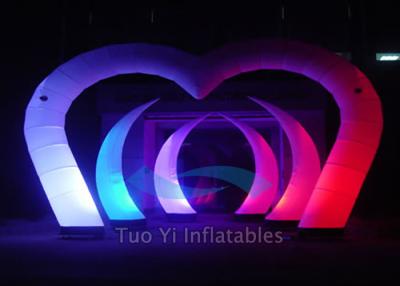 China Color Changing LED Light Curved Inflatable Stage Decoration With Sturdy Fabric for sale