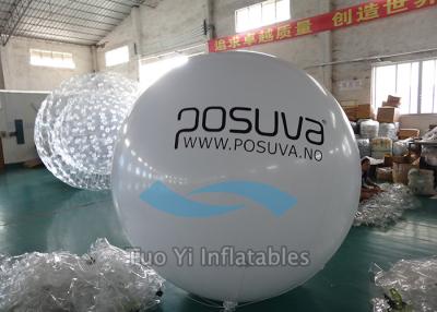 China Giant Printed Helium Balloons Scratchproof White Spheres With Logo Printing for sale