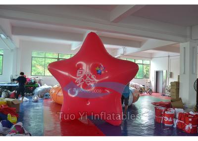 China Red Star Custom Shaped Balloons , Event Promotional Helium Balloons for sale