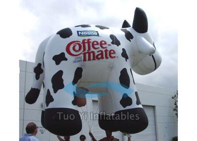 China Huge Inflatable Cow Helium Advertising Balloons With 38M Foot Long Tether Line for sale