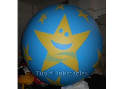 China Promotional Star Printed Helium Balloons Banner Giant Advertising Inflatables for sale