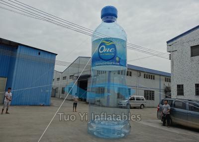 China Transparente aufblasbare Wasser-Flasche, fördernde aufblasbare Getränk-Flasche zu verkaufen