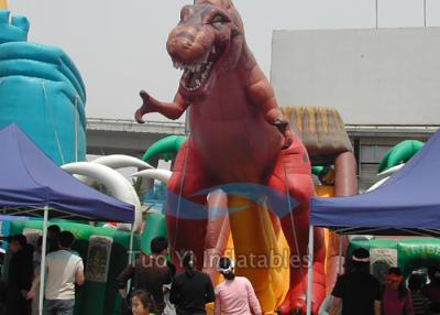 China Giant Dinosaur Inflated Cartoon Characters , Outdoor Inflatable Character Balloons for sale