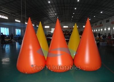 China 0.6mm PVC Tarapulin Floating Inflatable Buoys , Inflatable Water Barrier For Pool for sale