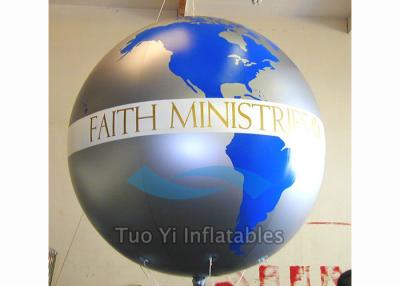 China Custom Advertising Earth Globe Balloons With Digitally Printed 2 Years Warranty for sale