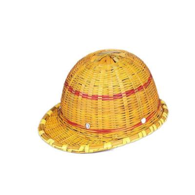 China Polyethylene Breathable Bamboo Woven Safety Helmet, Summer Site Bamboo Woven Shading Safety Helmet for sale