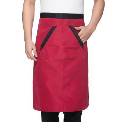 China Wholesale Custom Wash Chef Apron Western Restaurant Waitress Apron Logo for sale