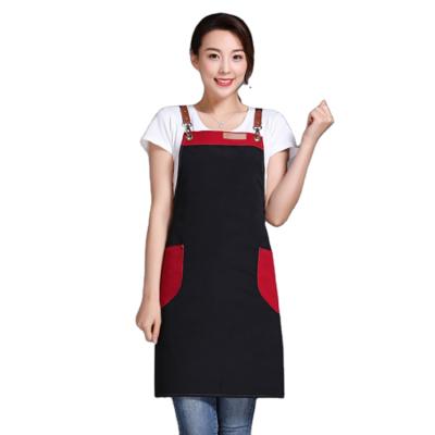 China Wash Denim Apron Canvas Hairdresser Apron Kitchen BBQ Apron for sale