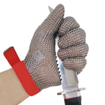 China Protection 316 Stainless Steel Wire Glove 304 Stainless Steel Wire Cut Glove for sale