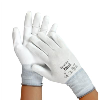 China General Purpose Ansell HyFlex 48-100 Sensilite PU Coated Gloves For Fine Operation for sale