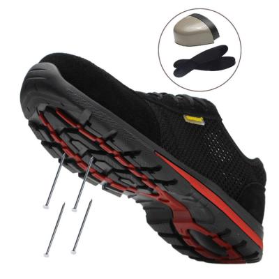 China Waterproof anti-smash, anti-puncture, protective work shoes, breathable mesh safety shoes for sale