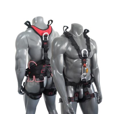 China Polyamide Fiber Aerial Work Full-body Harness Double-Strap Hanging Safety Belt For Construction Protection for sale