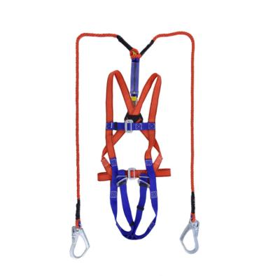 China Polyamide Fiber Full-Body Crash-Proof Harness Double-Strap Hanging Seat Belt For Construction Protection for sale