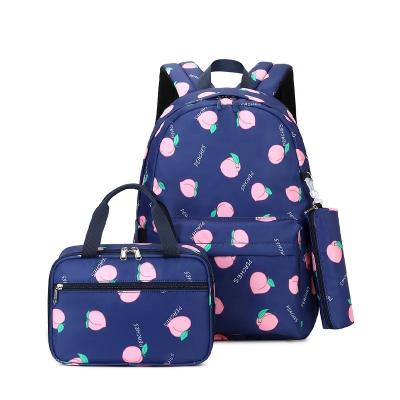 China Latest\fasion New Middle and High School Student 3 Three Piece Set School Bag Girl 2023 Backpack for sale