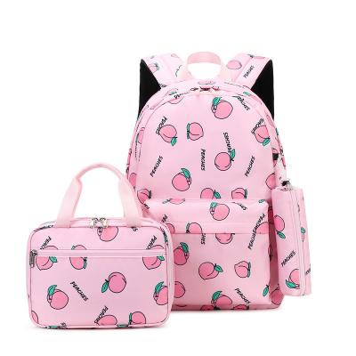 China Portable New Middle and High School Student Three Piece Set  School Bag Women's 2023 Backpack for sale