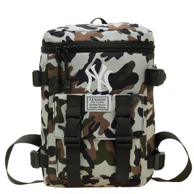 China Latest\fasion camouflage fashion bucket school bag casual boy kids backpack for sale