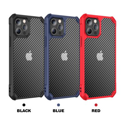 China Geili Carcasa De Telefono Phone Carbon Fiber Texture Anti Fall Shockproof Casing Cover Device For Iphone Xs 11 12 13 Series S21 for sale