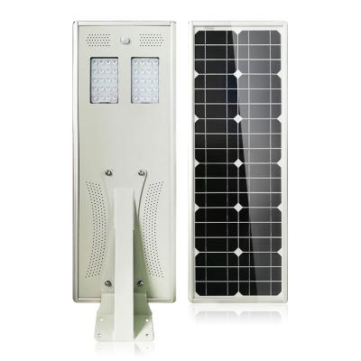 China Lights For Street Intelligent High Power IP65 Outdoor Waterproof 40W Integrated Led Solar Street Light for sale