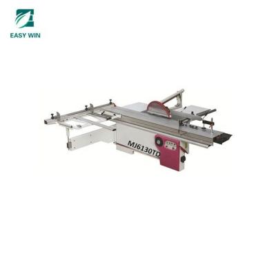 China Cabinet wardrobe fabrication melamine board cutting machine horizontal board saw porcelain sliding table saw MJ6130TD for sale