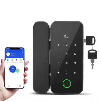 China Hot smart lock for glass door lock intelligent smart glass door lock with key 901F for sale