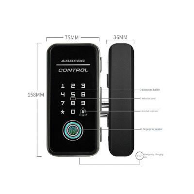 China The fine glass smart door lock smart glass door lock smart fingerprint smart glass door lock 100 (pieces) for sale