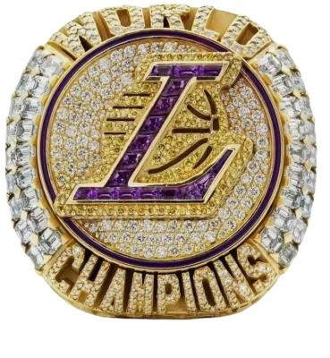 China New BOHEMIA Los Angeles Lakers Championship Rings Mens Jewelry Hiphop Magnet Letter Knuckle Luxury Shiny Rings for sale