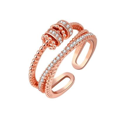 China BOHEMIA 2023 New Arrivals Stacking Ring Meditation Spinning Relief Fatigue Anti Worry Spinning Rings For Women for sale