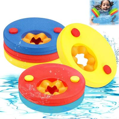 China 2022 Waterproof 6pcs Eva Foam Swim Discs Arm Bands Floating Sleeves Pool Float Board Baby Exercise Circles Swimming Rings for sale