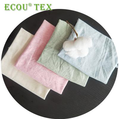 China Sustainable Cotton 40s Interlock Organic Fabric Hot Sales Stock For Baby Clothes for sale