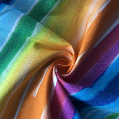 China Sustainable Available Cotton Poplin Organic Digital Printing Woven Fabric For T Shirt for sale