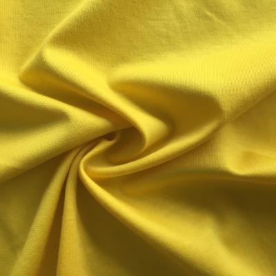 China Tear-resistant fabric knitted 100% Supima cotton jersey interlock ECO-YJPC17009 for sale