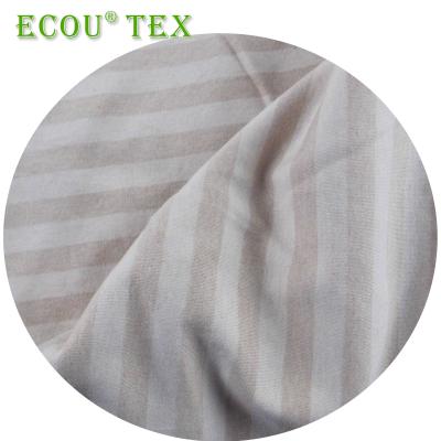 China Organic 95%rayon OEKO-TEX cerifed 5%spandex stripe yarn dyed plain jersey knit fabric for clothes covers for sale