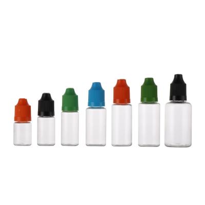 China Cosmetic Eye Dropper Bottle 3ml 5ml 10ml 15ml 20ml 30ml 50ml 100ml Custom Smoke Color PET Oil Eye Dropper Empty Bottle for sale