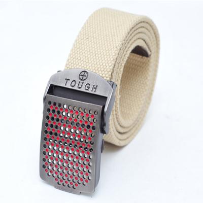 China Cotton Or As Customized Logo Color Canvas Belt Men Jeans High Quality Pure Cotton Belt Custom Made for sale