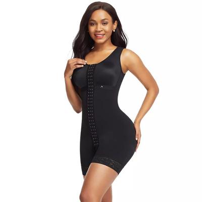 China QUICK DRY Plus Size Breasted Tummy Trimmer Waist Training And Slimming And Hip Open-crotch Style Boxer One-Piece Lift Corset for sale