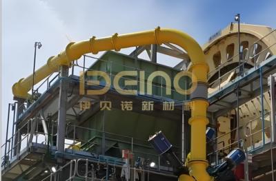 China Soluciones de protección contra el desgaste para tuberías de salida de molinos de carbón Diseño personalizado y guía de instalación in situ para tuberías de cerámica de alumina Soluciones para tuberías de salida de molinos de carbón en venta