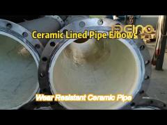 Wear Resistant Ceramic Pipes ISO Certificate In Power Plants