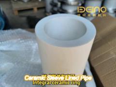 thermal stability wear resistant ceramic pipe feed tube for lithium battery