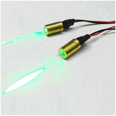 China Industry Mini Size 6mm 520nm 5mW Green Dot Laser Module for sale