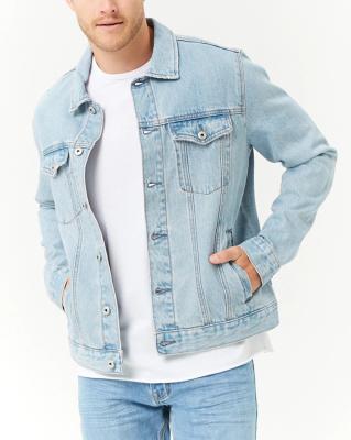 China Wholesale high quality mens cotton jeans jacket custom made men's denim jacket windproof for sale