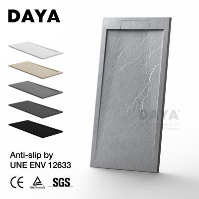 China Custom White/Modern Beige/Grey/Black Stone Shower Tray Modern Shower Base for sale