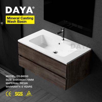 China Easy Clean Sink Artificial Resin Space Saving Wash Basin Modern Classic Stone Marble Wash Basin for sale