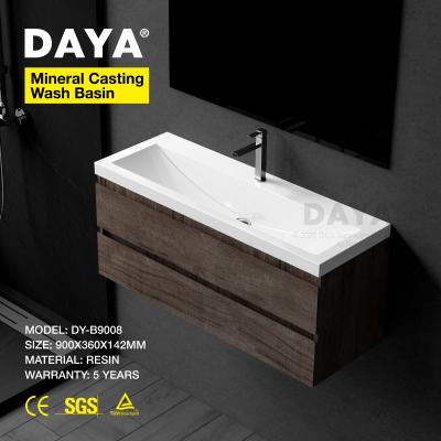 China Fashion Design Basin Vaniti Resin Colored Easy Clean Sink Stone Wash Basin Bathroom Counter Type Gel Coated Solid Wash Basin for sale