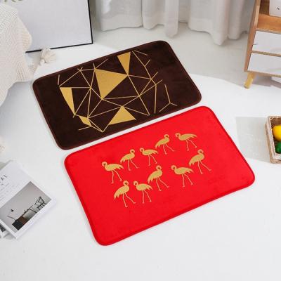 China New Logo Fiber Fabric Floor Door Printed Mat Customized Colorful 2020 Anti-slip for sale