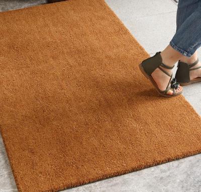 China Washable Manufacturers Wholesale Printed Welcome Coconut Fiber Coir Door Floor Mats for sale