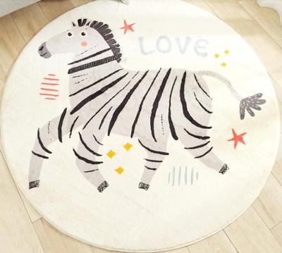 China Polyester Good Quality Ink Washable Velvet Cake Carpet Printed Plush Area Rugs 100% for sale